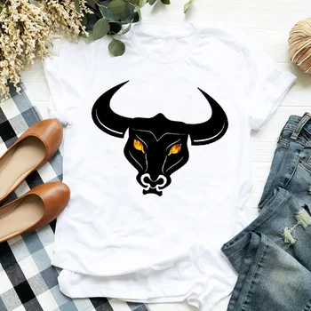 Ženy Lady Bull Zábavné Heifer Krava Módne 90. rokov Roztomilý Tlač Dámy T Tričko Tričko Dámske Tričko Oblečenie Žien Top Grafické T-shirt
