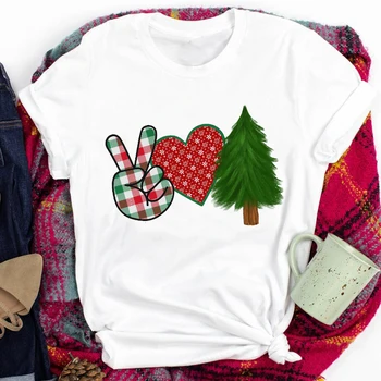 Ženy Lady Kávy Dievča, Zimný Čas Roztomilý 90. rokov Šťastný Dovolenku Veselé Vianoce Tlač Tričko Oblečenie Top Grafické Žena T Tričko T-shirt