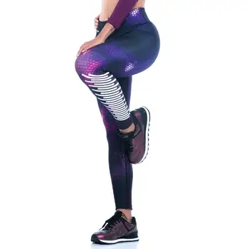 Ženy Push Up Športové Outdoorové Polyester Cvičenie Chudá Elastické Legíny Sily Bežné Priedušná Vysoký Pás Fitness Legíny
