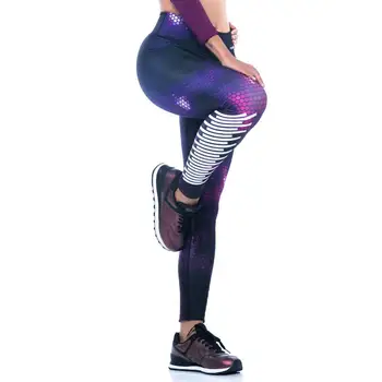 Ženy Push Up Športové Outdoorové Polyester Cvičenie Chudá Elastické Legíny Sily Bežné Priedušná Vysoký Pás Fitness Legíny