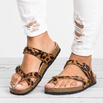 Ženy Sandále Rímsky Štýl Letné Sandále Pre 2019 Flip Flops Plus Veľkosť 35-43 Ploché Sandále Pláži V Lete Zapatos Mujer Ležérne Topánky