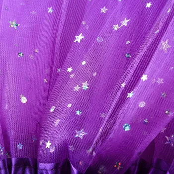 Ženy Star Flitrami Sukne Oka Skladaný Tylu Spodnička Princezná Sukne S LED Strany Malých Cibuliek Sukne faldas mujer moda 2020