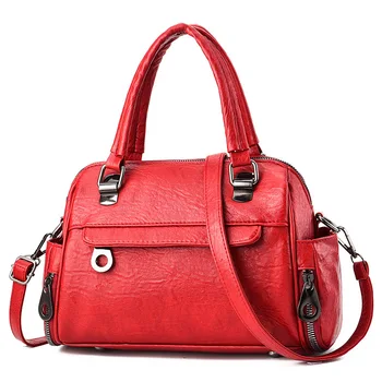 Ženy Taška Nový Módny Návrhár Bežné ženské kabelky Luxusná taška cez rameno vysokej kvality PU Značky 2019 kórejský Štýl, veľká kapacita