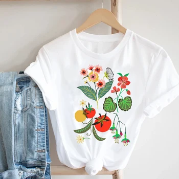 Ženy Tlač Kaktus Rastlín Kvet 90. rokov Mujer Camisetas Dievča Módne Oblečenie Tlač Tee Top Tričko Žena Grafické T-shirt