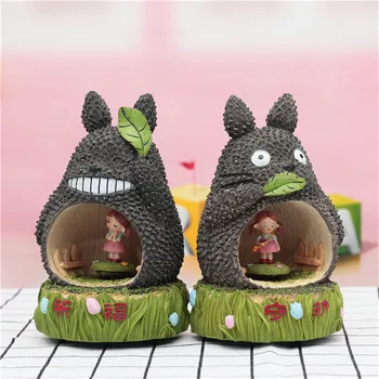 Živica Cartoon Totoro Rotujúce Music Box Klasické Stretnutie Šťastie Môj Sused Totoro Figúrka Artware Darček K Narodeninám