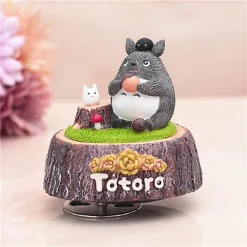 Živica Cartoon Totoro Rotujúce Music Box Klasické Stretnutie Šťastie Môj Sused Totoro Figúrka Artware Darček K Narodeninám