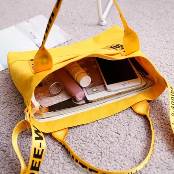 žltá kabelky pre ženy je žltá kabelka Veľkú Kapacitu Tote Taška na Bežné nákupy ženy bolso amarillo mujer sac jaune 2020