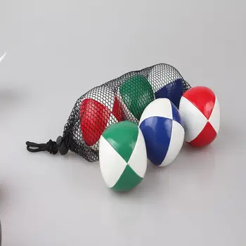 Žonglovanie Lopty pre Začiatočníkov, Deti & Professional (Red Green Blue)- Trvanlivý PU Kožené & Č Odskočiť Dizajn Žonglovanie Sady
