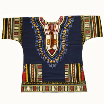 Футболки Dashiki módny dizajn Afriky tradičné tlačené bavlna Kwanzaa T-shirts pre unisex Tribal Etnický štýl
